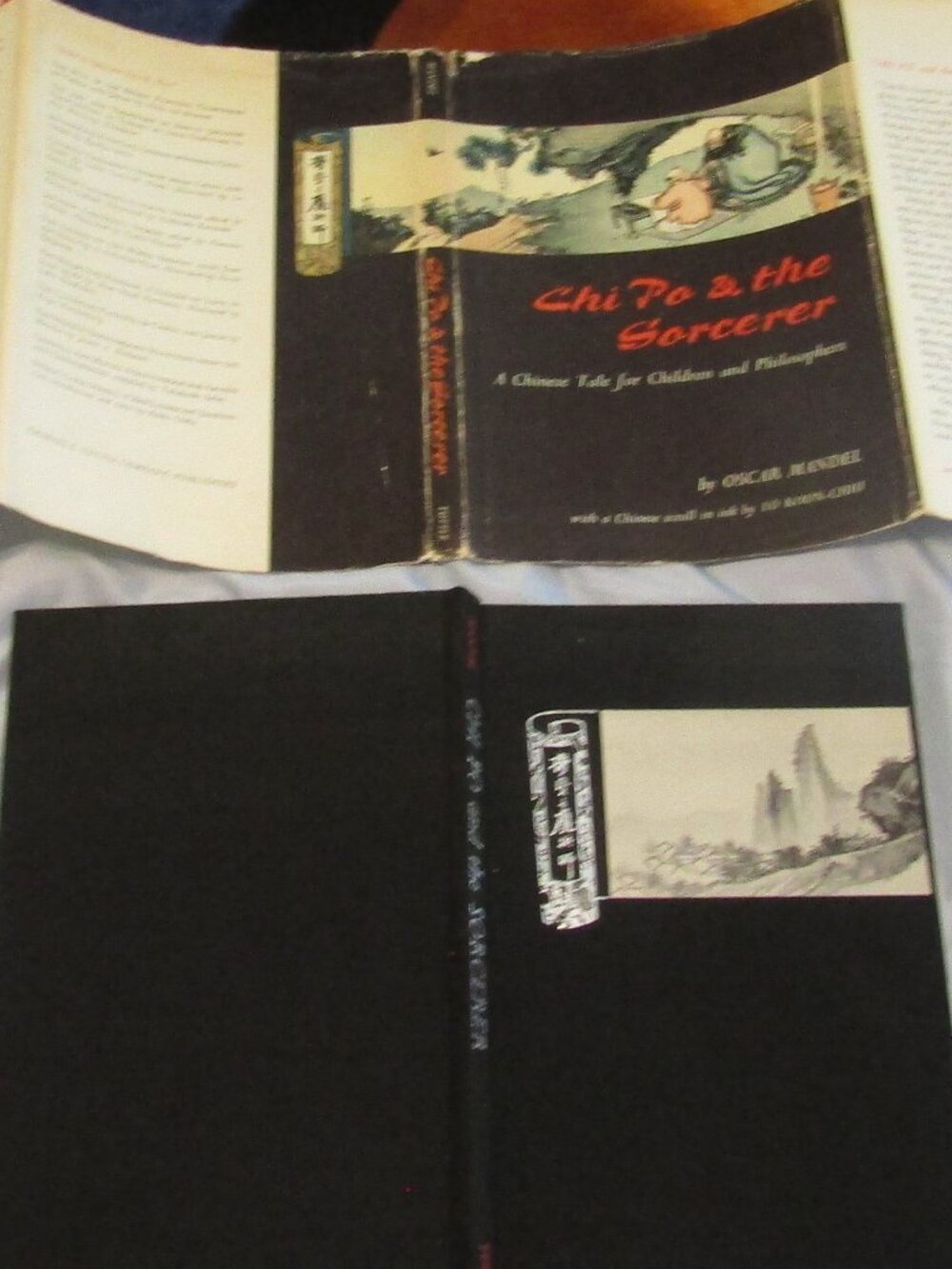 Stated 1st 1964 CHI PO & SORCERER Chinese Tale for Children Oscar Mandel HC/DJ